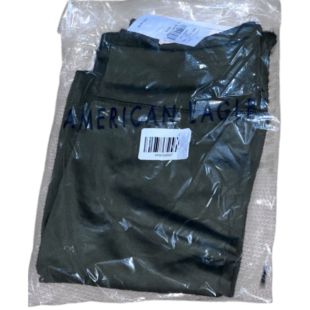 Aerie The Everything Super Leggings Size M Womens Olive Green Mid Rise - Picture 4 of 14